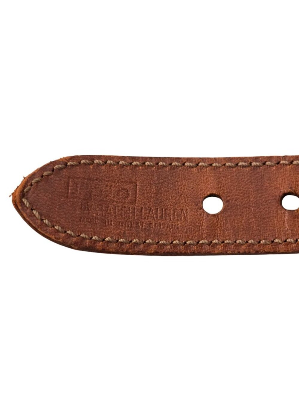 Vintage Sony Studios Wardrobe x Polo Ralph Lauren Braided Brown Leather Belt 36 - Picture 5 of 9